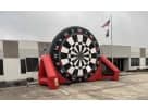 Perfect for Houston parties, this Soccer Darts inflatable game rental features a massive Velcro target ideal for all ages.