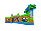 25ft Sonic Hedgehog Bounce House Obstacle Rental near me