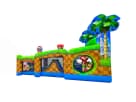 25ft Sonic Hedgehog Bounce House Obstacle Rental near me