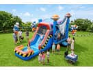 Space Shuttle bounce house and water slide rental in Houston with wet or dry capability, ideal for League City parties.