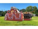 Renta de obstacle course militar con toboganes secos en Dallas, ideal para eventos grandes y cumpleaños en McKinney.