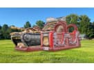 Special Ops Military Tank obstacle course rental in Dallas with dual slides and climbing wall — ideal for Arlington parties.