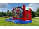 Perfect for Kingwood parties, this Spider-Man bounce house rental in Houston features a wet or dry slide with climbing wall