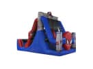 Spider-Man 50ft water slide rental in Austin with dual slides — ideal for Round Rock parties and events.