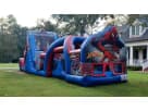 50ft Obstacle Course Spider-man Bouncy Castle