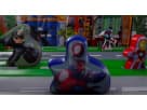 8-kid Spider-Man obstacle course rental in Austin with character pop-ups, ideal for Cedar Park toddler parties.