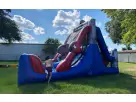 50ft Spider-Man water slide rental in Austin with dual climbing walls, perfect for San Marcos birthday parties and events.