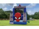Spider-Man 50ft water slide rental in Houston with climbing wall and slide features, ideal for Kingwood parties and events.