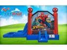 Perfect for Houston birthday parties, this Spider-Man bounce house rental features a wet or dry slide with climbing wall