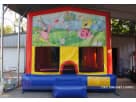 SpongeBob bounce house rental in Austin — 13x13 moonwalk with bright colors, ideal for Leander parties.
