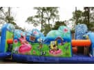 SpongeBob toddler obstacle course rental in Dallas with slide—perfect for McKinney birthday parties.