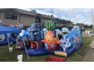 Toddler SpongeBob obstacle course rental in Dallas with ocean-themed designs, perfect for McKinney birthday parties and events.