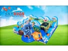 Spongebob toddler obstacle course rental in Dallas with interactive play structures, ideal for Mesquite birthday parties.