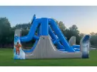 Star Wars wet or dry water slide rental in Houston with dual slides and obstacle course, perfect for League City birthday parties