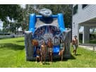 Perfect for Spring birthday parties, this Star Wars water slide rental in Houston features a 50ft obstacle course with integrated