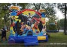 flash batman superman bounce house
