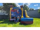 Perfect for Dallas birthday parties, this officially-licensed Superman 6-in-1 combo rental features a wet or dry slide, bounce