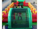 Perfect for Austin team-building events, this Human Foosball interactive rental features kids competing inside a colorful