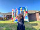 Gift Shaped Bounce House Party