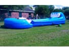 Texas Wild Wave Slip N Slide water slide rental in Houston with refreshing mist arch—ideal for Pasadena summer parties.