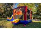 3in1 Thanksgiving bounce house with slide and basketball hoop available for rental in Austin—ideal for Cedar Park celebrations.