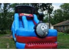 Thomas the Tank Engine 18ft water slide rental in Austin — wet and dry functionality ideal for Georgetown parties.