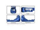 Tidal Wave Slide en renta en Austin, tobogán acuático ideal para niños desde 3 años, perfecto para fiestas en San Marcos.