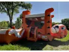 Tiger Belly wet or dry bounce house combo rental in Houston with slide and obstacle course, ideal for Spring events.