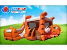 Tiger Belly bounce house with wet/dry slide rental in Houston — perfect for large Conroe parties and events.