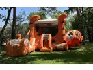 Tiger Belly bounce house rental in Houston with dual slides and obstacle course, ideal for Pearland parties.