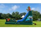 Tiki Falls water slide rental in Austin with attached pool — ideal for Cedar Park parties.