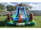 Tiki Falls water slide rental in Austin with dual lanes and pool—ideal for Kyle parties.