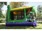 Ninja Turtle bounce house rental in Houston with dual water slides, ideal for Sugar Land birthday parties.