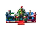 Perfect for toddler Christmas parties in Houston, this festive bounce house rental features soft play pop-ups, candy canes