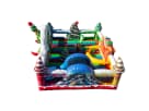Toddler Christmas bounce house rental in Dallas with soft play pop-ups and holiday decorations, ideal for McKinney parties.
