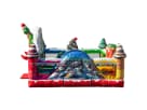 Toddler Christmas bounce house rental in Houston with soft play pop-ups and dual slides, perfect for League City holiday parties.