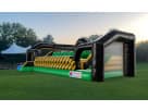 Toxic Run Wipe-Out Challenge obstacle course rental in Houston with integrated slide—ideal for Sugar Land parties.