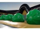 Toxic Run Wipe-Out Challenge obstacle course rental in Dallas with inflatable dome sections, ideal for Arlington parties.