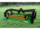Toxic Run Wipe-Out Challenge inflatable obstacle course rental in Houston with tunnel and spheres, ideal for Pasadena parties.