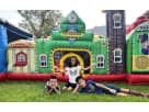 Fun Express Train Station obstacle course rental in Dallas with multiple interactive elements, ideal for McKinney birthday
