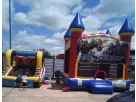 Transformers bounce house rental in Dallas with 13x13 moonwalk and slide — ideal for Arlington parties.