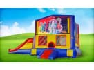 Perfect for Garland birthday parties, this Trolls bounce house rental in Dallas features a wet or dry slide combo.
