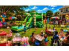 Palm Tree Bounce House Combo Rental Kids climbing