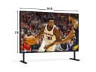 Pantalla de proyección 7×14 ft para renta en Austin — ideal para eventos con proyector Epson 8K lúmenes.