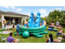 Turtle Beach water slide rental in Dallas with attached pool — ideal for Plano birthday parties.