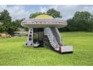 UFO Spaceship bounce house rental en Houston con tobogán para niños — ideal para fiestas en Katy con capacidad hasta 6 niños.