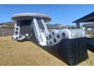 UFO spaceship bounce house with slide rental in Austin, perfect for kids ages 3 and up at Kyle birthday parties.