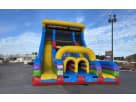 Vertical Rush Adventure Rockwall Slide rental in Austin with 22ft climbing wall, ideal for San Marcos parties.
