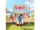 Perfect for toddler birthday parties, this Wild West cowboy obstacle course rental in Houston features interactive pop-up