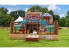 Wild West toddler bounce house rental in Houston with saloon design—ideal for Conroe parties.
